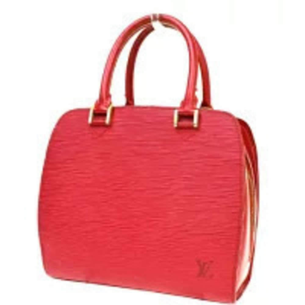 Louis Vuitton Pont Neuf Top Handle Bag Epi Leather Castilian Red